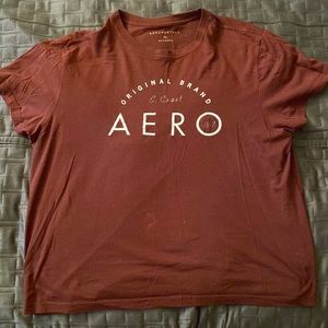 Brown Aeropostale Size XL Graphic Tee